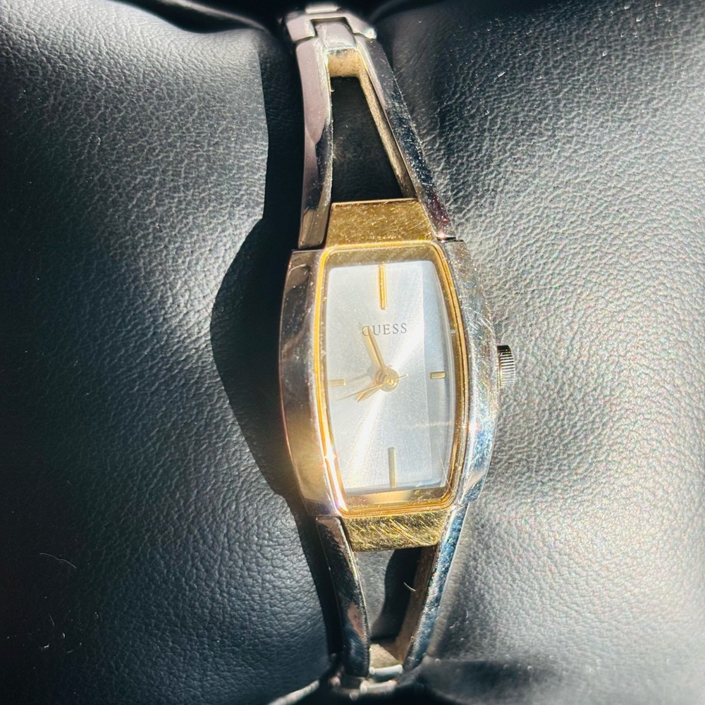 Guess Women's Silver and Black Watch - Picture 8 of 8